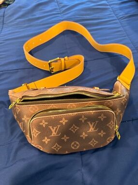 LV Lookalike Monogram Mini Canvas Belt Bag